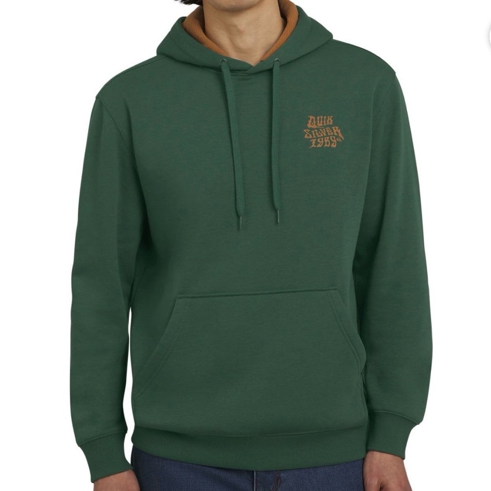 Quicksilver large Men's Green Hoodie sweatshirt new